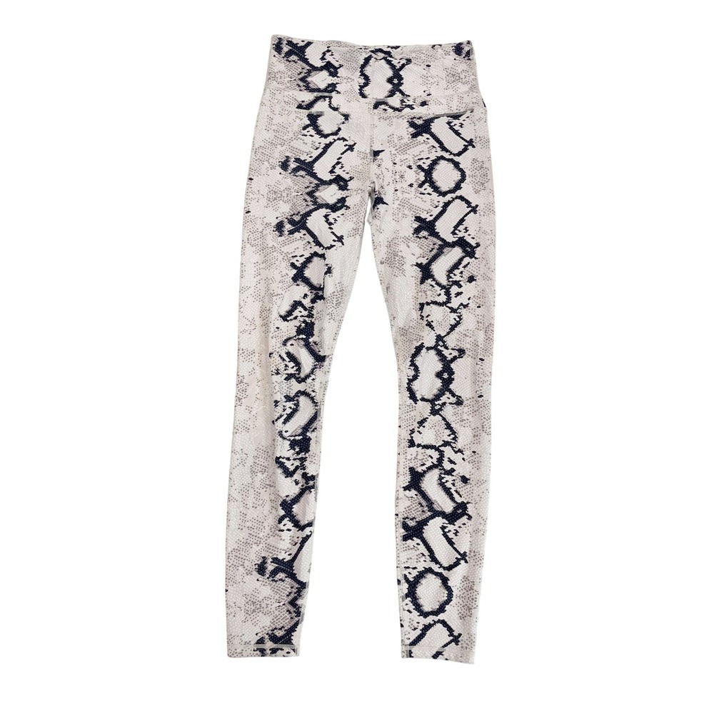Varley Womens Century Legging Snakeskin Print High Rise Activewear Size Small